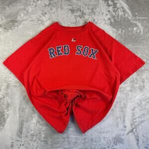 Majestic MLB Boston Red Sox Pedroia No. 15 Red Jersey Shirt Size XL